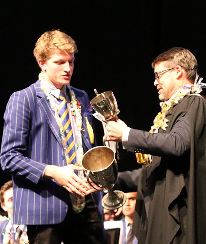 THE SCOTT FAMILY CUP AND SCHOLARSHIP FOR THE STUDENT WHO MOST EXEMPLIFIES THE SCHOOL MOTTO "VIRTUTE SCIENTIAM COMPLETE"  - Theodore Fowler