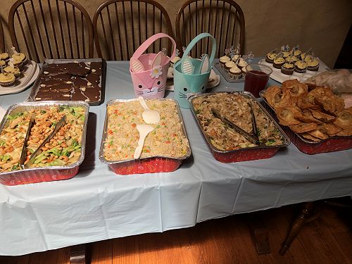 Chinese dishes for the adults lunch