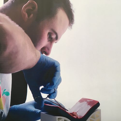 Using the new suture learning kit