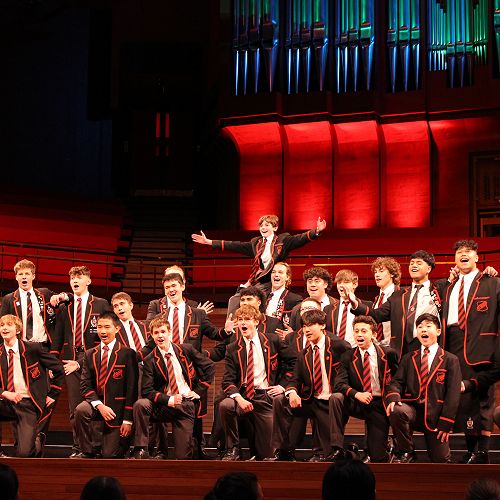 Stage presence: The Bedean Choir were crowd favourites.