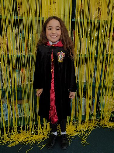 Students enjoying Fictional Character Dress Up Day