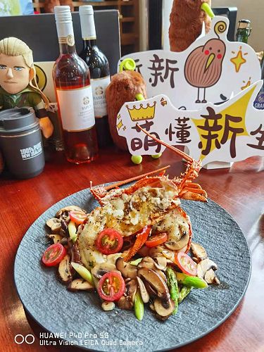 The finished product, Wild Legend lobster cooked during a live-streamed online promotion.