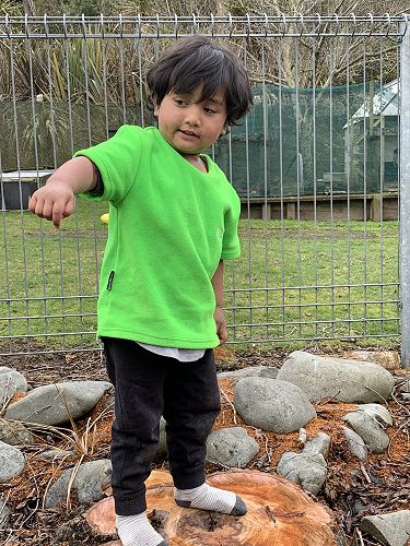 Alexanda Littleton having fun at Taihape Kindergarten