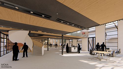 Architect's plans for new learning hub