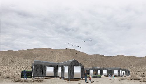 Visualisation of refuge pods 