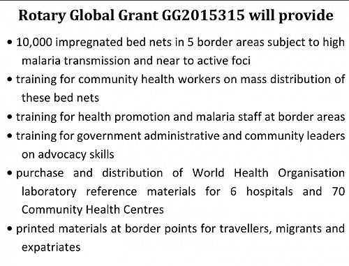 Rotary Global Grant GG2015315