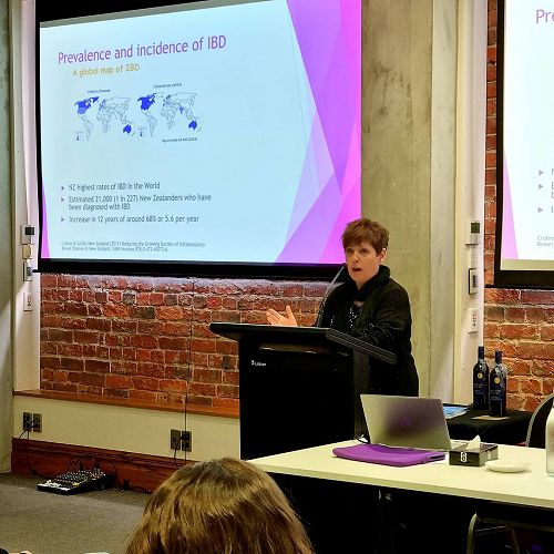 Karen Murdoch presenting "The role of an IBD nurse".