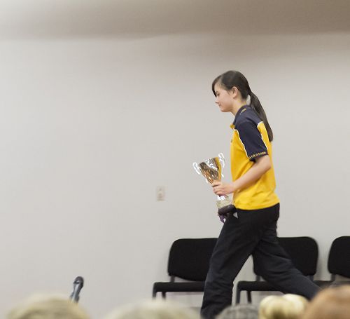 Sophie was awarded Dux of Bluestone for 2015