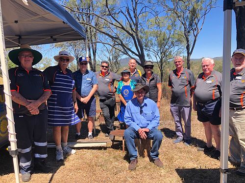 Lowmead 2  -  Rotarians from Bundaberg Central attending the Filed Day  