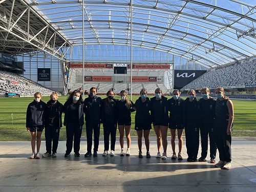 Columba students under the dome