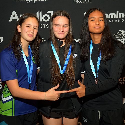 Pippa with fellow swimmers