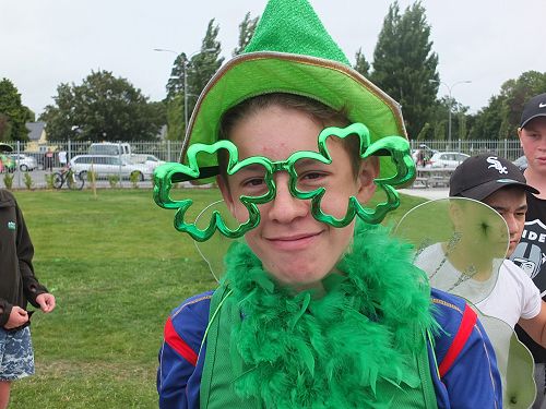 Green coloured glasses