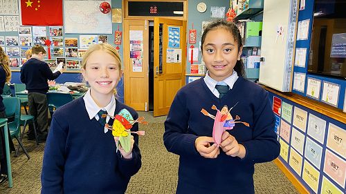 Year 5 Dragon boat craft