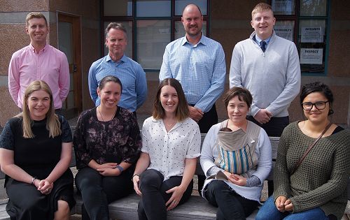 New staff to King's. Front from left; Gabriella Hyndman, Gretta Walter, Brooke Swaney, Sacha Harbott, Lovey Crossman. Back row from left; Kaine Harington, Damien Gibson, David Sefton, Niall Gregg.