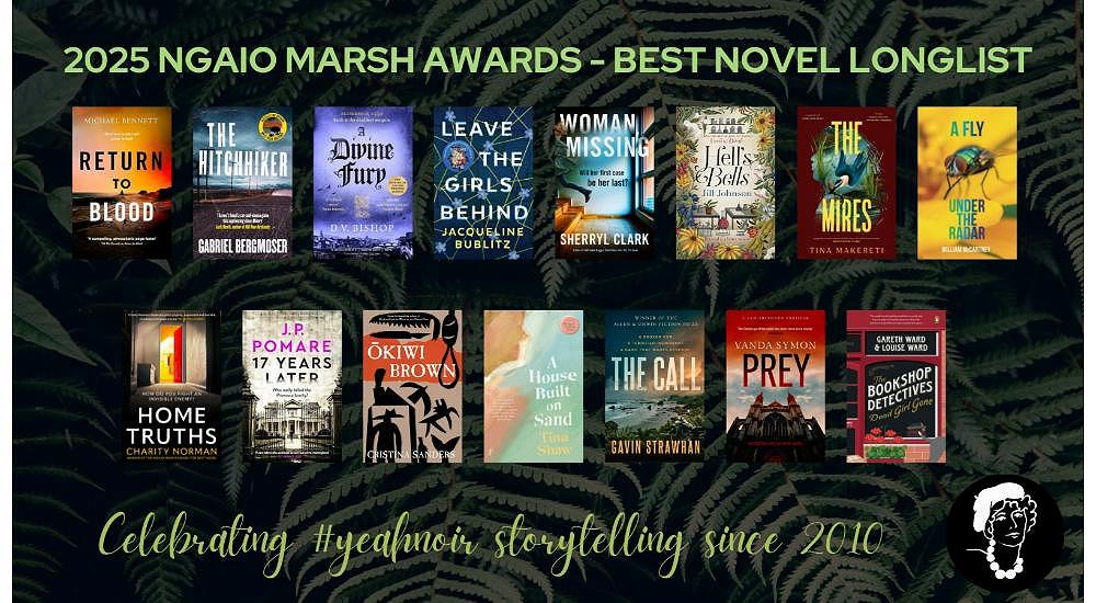 Fifteen years, fifteen stories: 2025 Ngaio Marsh Award for Best Novel longlist revealed
