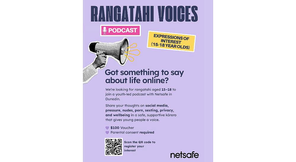 Opportunity for Ōtepoti Dunedin rangatahi aged 15-18!