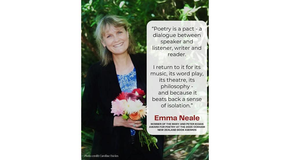 Q & A with Emma Neale, winner of the 2025 Mary and Peter Biggs Award for Poetry