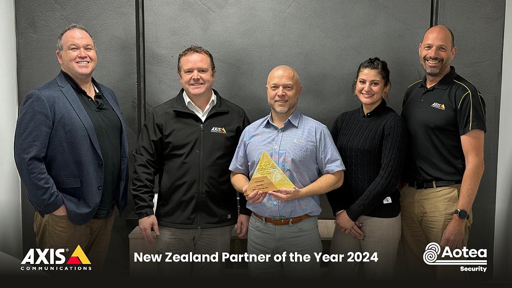 Axis Communications NZ Partner of the Year 2024 Award
