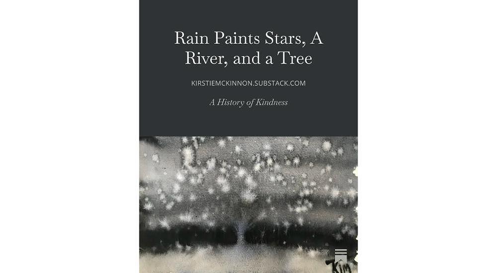 Rain Paints Stars, A River, and a Tree