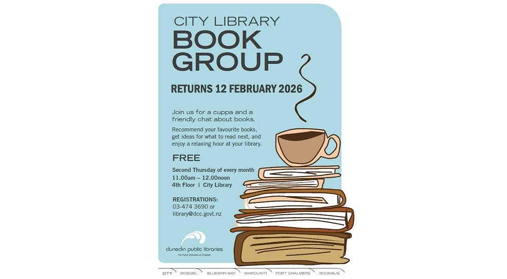 The City Library Book Group will be returning on 12 February 2026
