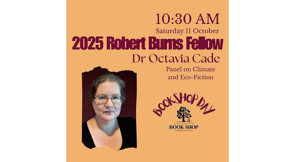 2025 Robert Burns Fellow, Dr Octavia Cade at UBS tomorrow!