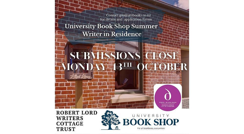 University Book Shop Summer Writer in Residence