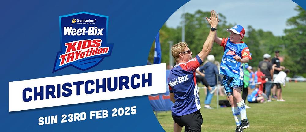 Entries Now Open for the Christchurch Weet-Bix Kids TRYathlon!