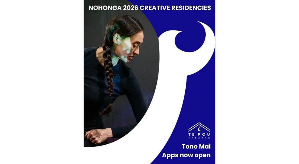 Applications for Te Pou Theatre's Nohonga Creative Residencies 2026 are now open!