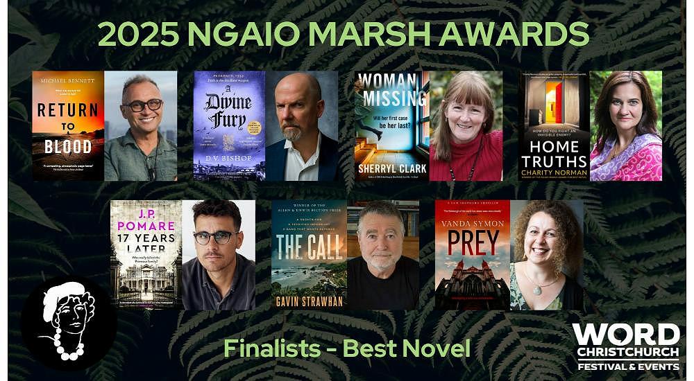 Warmest congratulations to all finalists for the 2025 Ngaio Marsh Awards