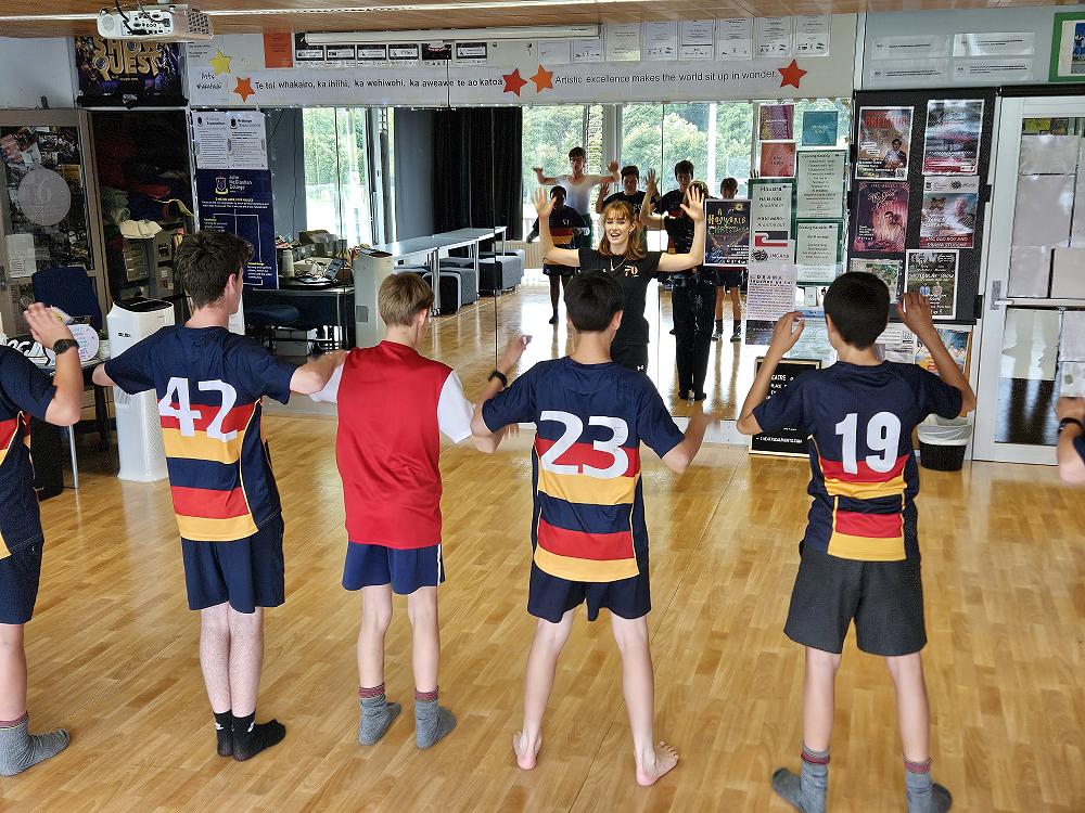 RNZB workshop with dance eductor, Ella Chambers