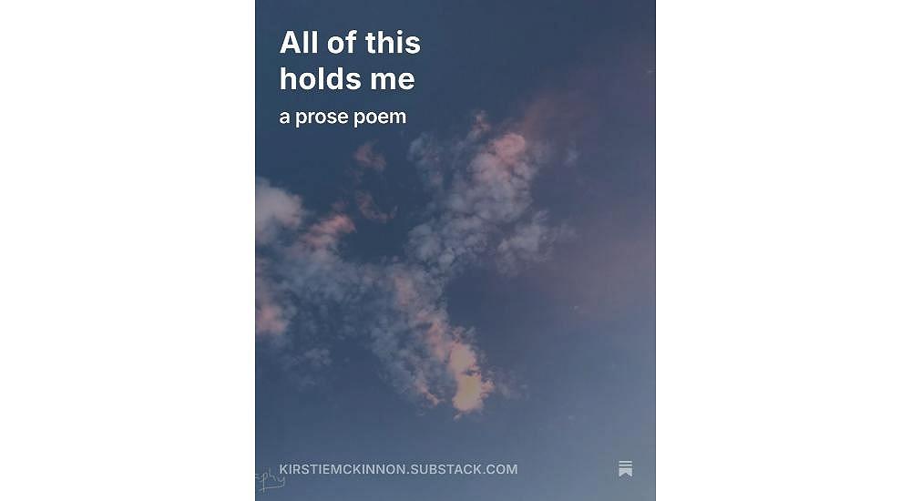 All of this holds me