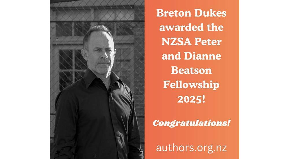 Breton Dukes, winner of the NZSA Peter and Dianne Beatson Fellowship 2025