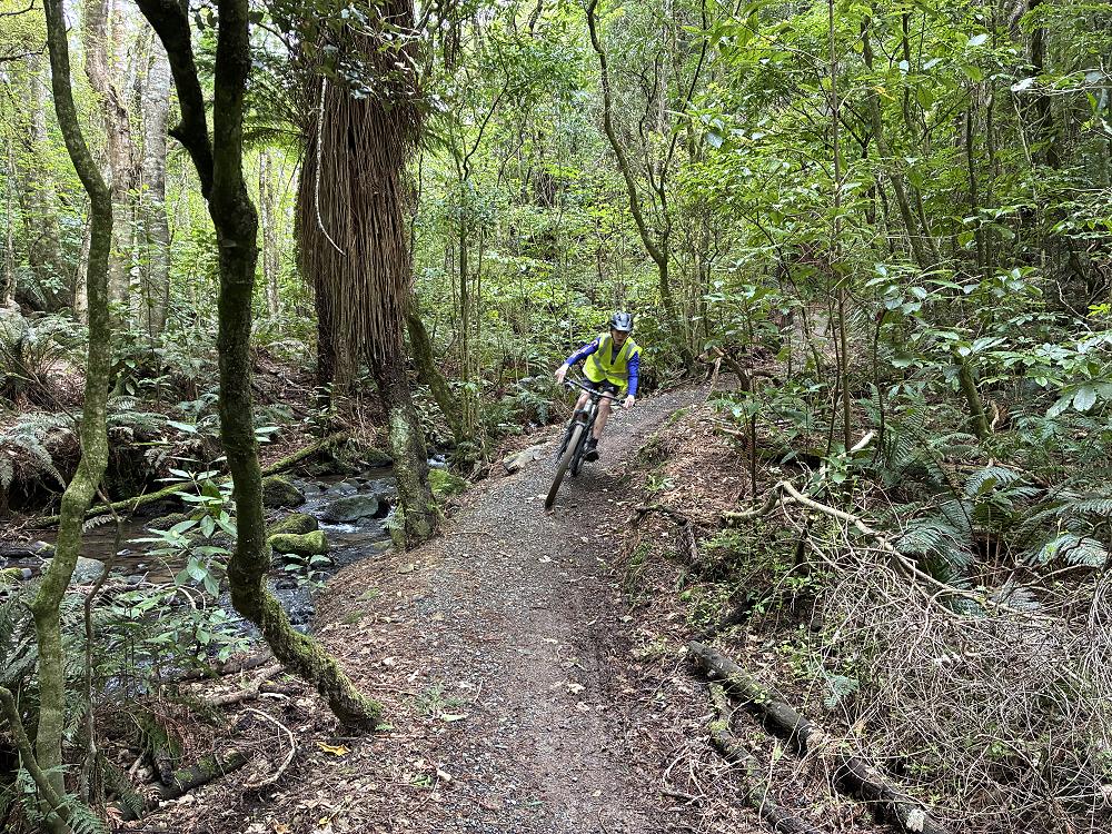 Mountain biking at Wakari Creek