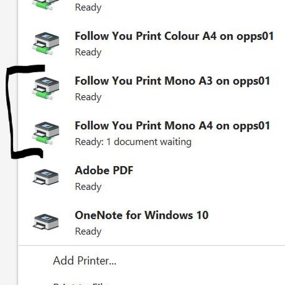 Printing Via Papercut