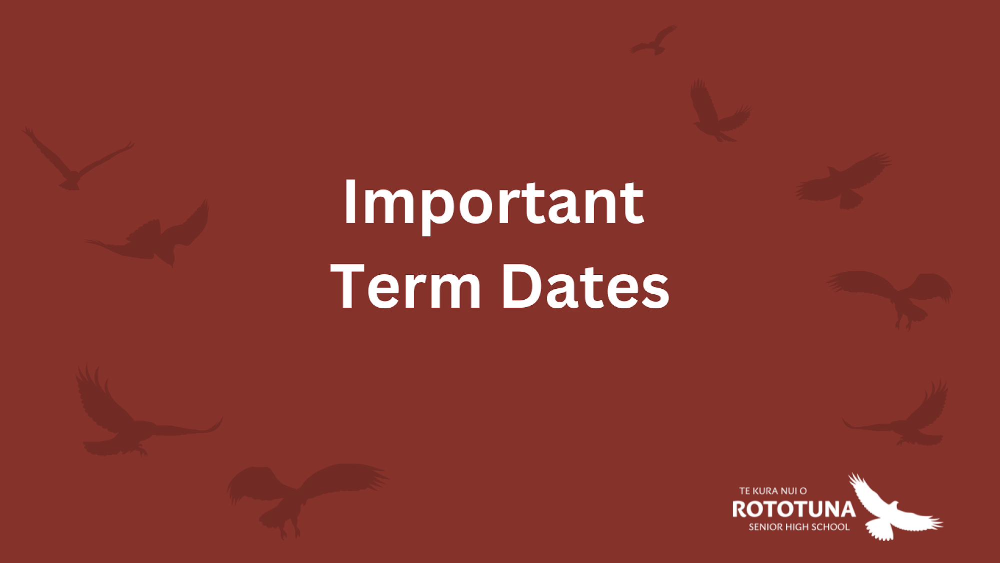 Important Term 3 Dates