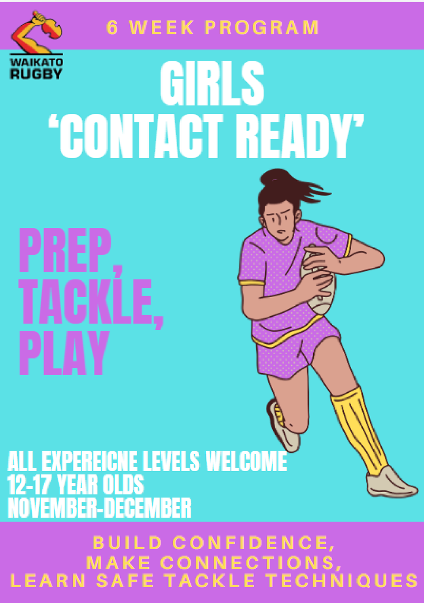 Free NZRU Girls Rugby Safety Programme
