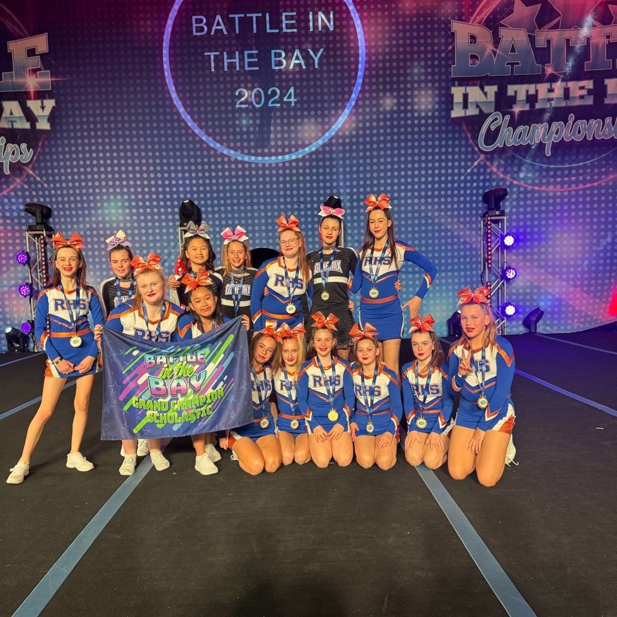 Cheerleading - Gold at Battle in the Bays