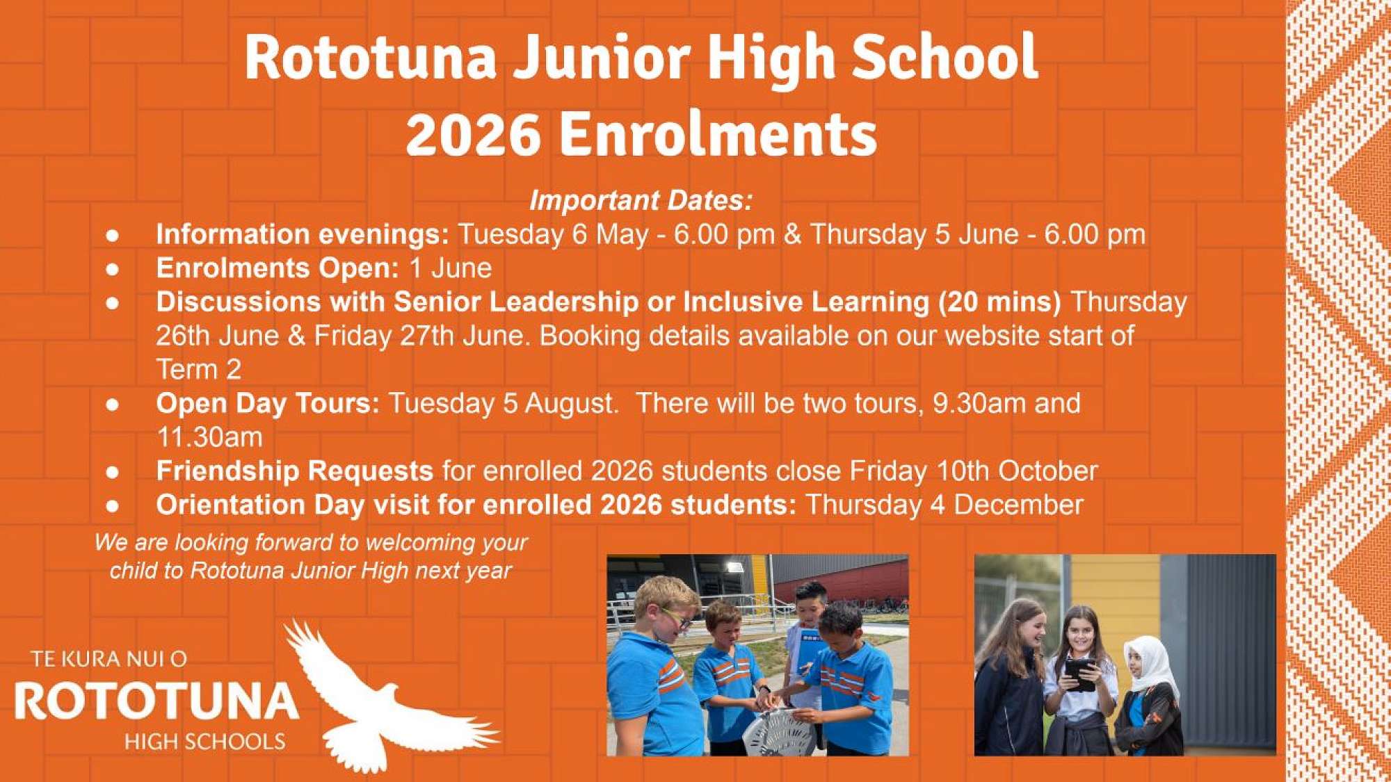 2026 Enrolment Information