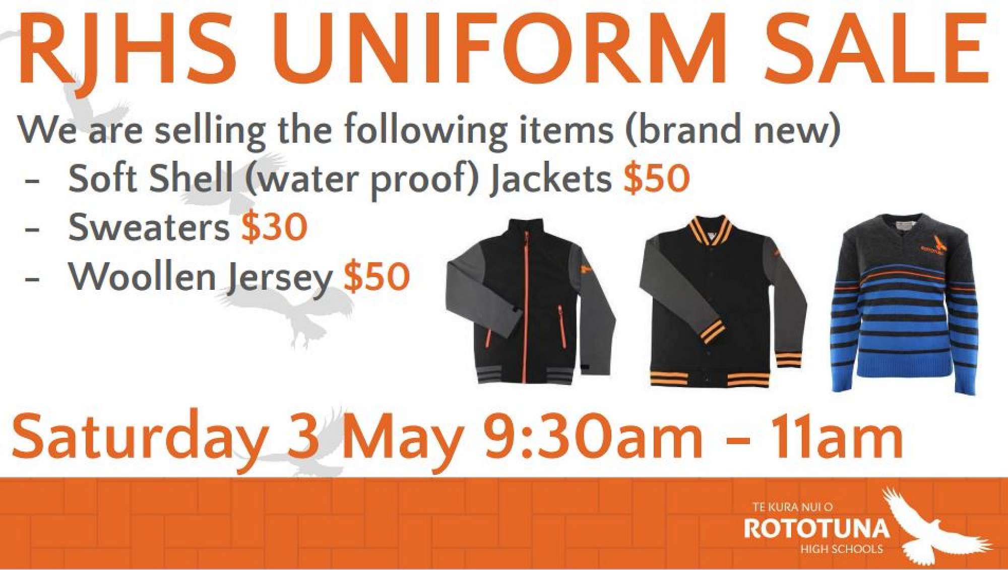 Uniform Sale - 3 May 2025