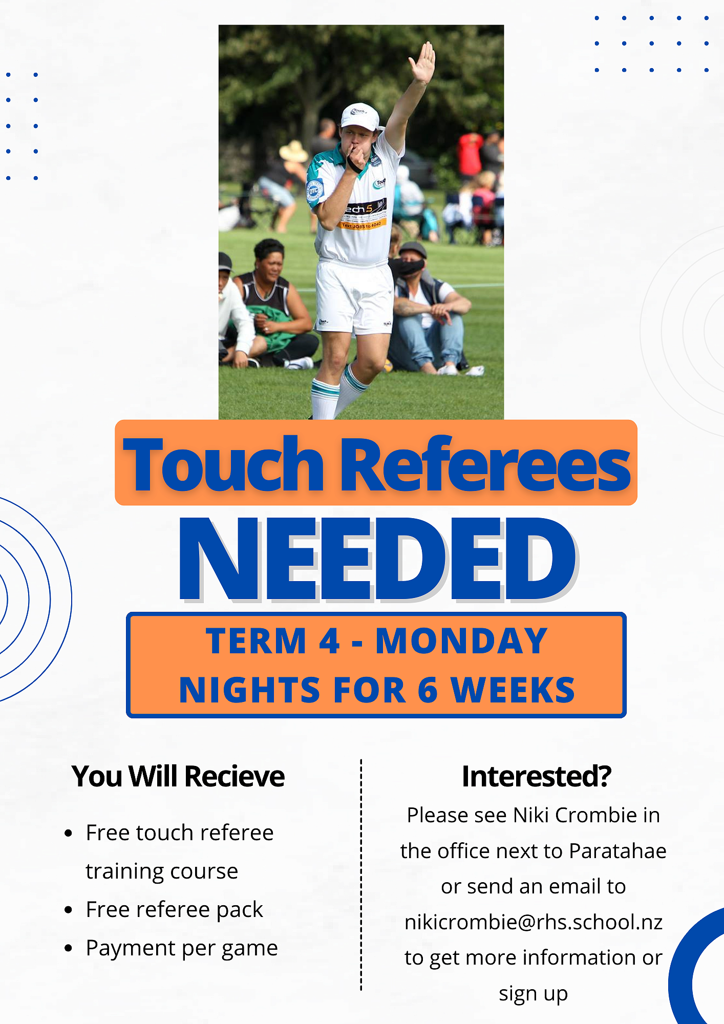 Touch Refereeing Opportunity