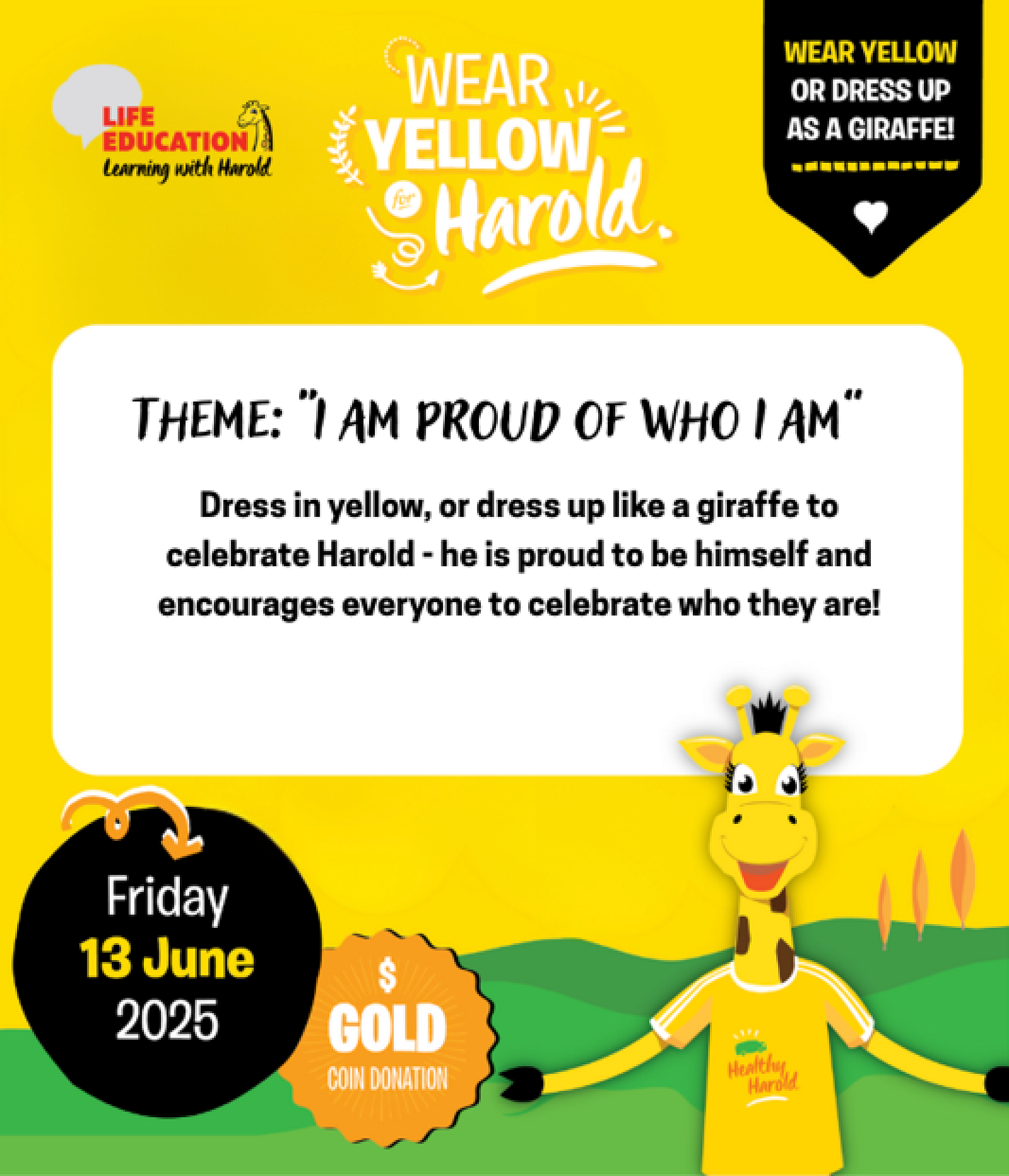 Wear Yellow for Harold Day