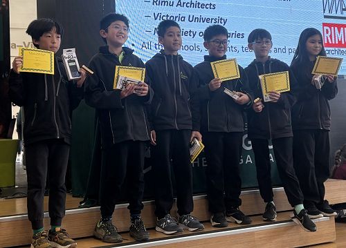 Winning second place in the Mathswell competition. Ka rawe, team!