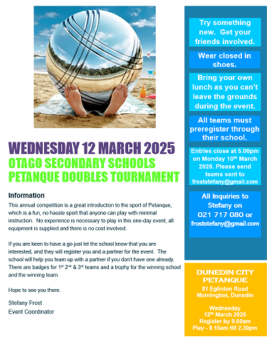 Petanque tournament