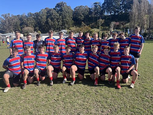 Team after winning their quarter final