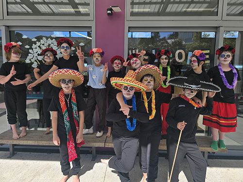 Our Year 5/6 students represented Mexico with a drama about Día de Muertos.