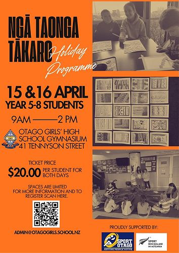OGHS Ngā Taonga Tākaro holiday programme