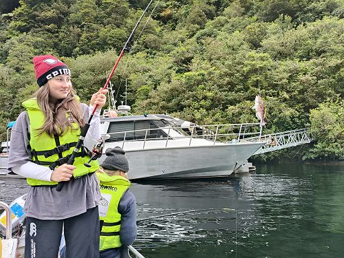 Tara with the one that didn't get away