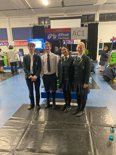 Our Year 11-13 finalists: Jake Bollee, Ture Hansson, Shiloh Bantugan and Monique Faire