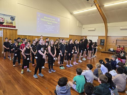 During our festival of cultures, our own kapa haka performed.