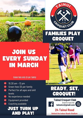 Tainui Croquet Club, Club Days